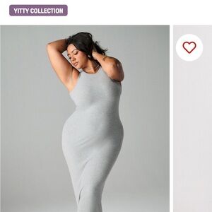 YITTY Light Gray Bodycon Maxi Dress